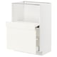 METOD / MAXIMERA Base cab w pull-out shelf/drawer, white/Vallstena white, 60x41x80 cm