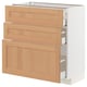 METOD / MAXIMERA Base cabinet with 3 drawers, white/Vedhamn oak, 80x41x80 cm