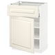 METOD / MAXIMERA Base cabinet with drawer/door, white/Bodbyn off-white, 60x41x80 cm