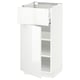 METOD / MAXIMERA Base cabinet with drawer/door, white/Ringhult white, 40x41x80 cm