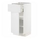 METOD / MAXIMERA Base cabinet with drawer/door, white/Stensund white, 40x41x80 cm