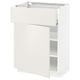 METOD / MAXIMERA Base cabinet with drawer/door, white/Veddinge white, 60x41x80 cm