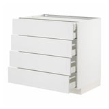 METOD / MAXIMERA Base cb 4 frnts/2 low/3 md drwrs, white/Stensund white, 90x60x80 cm