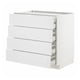 METOD / MAXIMERA Base cb 4 frnts/2 low/3 md drwrs, white/Stensund white, 90x60x80 cm