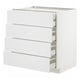 METOD / MAXIMERA Base cb 4 frnts/2 low/3 md drwrs, white/Stensund white, 80x60x80 cm