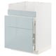 Option: METOD / MAXIMERA Base cb f HAVSEN snk/3 frnts/2 drws, white/Kallarp light grey-blue, 60x60x80 cm