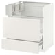 METOD / MAXIMERA Base cb f hob/fish grill/2 drawers, white/Veddinge white, 75x60x80 cm