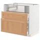 METOD / MAXIMERA Base cb f hob/fish grill/2 drawers, white/Vedhamn oak, 90x60x80 cm