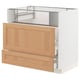 METOD / MAXIMERA Base cb f hob/fish grill/2 drawers, white/Vedhamn oak, 90x60x80 cm