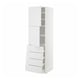 METOD / MAXIMERA Hi cab w shlvs/4 drawers/2 doors, white/Stensund white, 60x60x200 cm