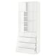 Option: METOD / MAXIMERA Hi cab w shlvs/4 drawers/4 doors, white/Ringhult white, 80x41x200 cm
