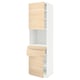 METOD / MAXIMERA Hi cb f micro w 2 drawers/2 doors, white/Askersund light ash effect, 60x60x220 cm