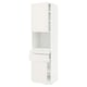 METOD / MAXIMERA Hi cb f micro w 2 drawers/2 doors, white/Veddinge white, 60x60x220 cm