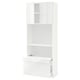 METOD / MAXIMERA Hi cb w pull-out shelf/drawer/2 drs, white/Ringhult white, 80x41x200 cm