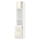 METOD / MAXIMERA Hi cb w pull-out shlf/2 drwrs/door, white/Bodbyn off-white, 40x41x200 cm