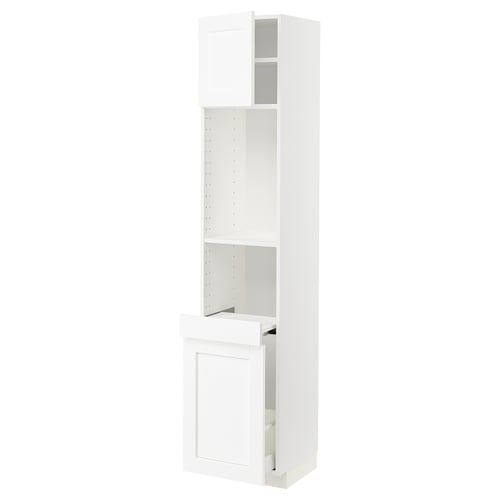 METOD white kitchen cabinet with shelves, simple design.