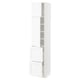 METOD / MAXIMERA High cabinet w 2 doors+2 drawers, white Enköping/white wood effect, 40x41x200 cm