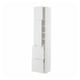 METOD / MAXIMERA High cabinet w 2 doors+2 drawers, white/Stensund white, 40x41x200 cm