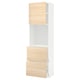 METOD / MAXIMERA High cabinet w shelves/2 drawers, white/Askersund light ash effect, 60x41x200 cm