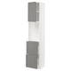 METOD / MAXIMERA High cabinet w shelves/2 drawers, white/Bodbyn grey, 40x41x200 cm