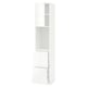 METOD / MAXIMERA High cabinet w shelves/2 drawers, white/Ringhult white, 40x41x200 cm