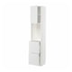 METOD / MAXIMERA High cabinet w shelves/2 drawers, white/Stensund white, 40x41x200 cm