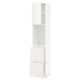 METOD / MAXIMERA High cabinet w shelves/2 drawers, white/Veddinge white, 40x41x200 cm