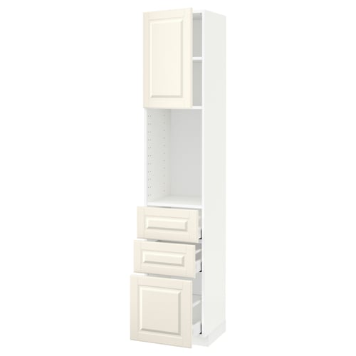 IKEA METOD kitchen unit in off-white with cabinet and drawers. White, rectangular, and modern design.