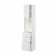 METOD / MAXIMERA High cabinet w shelves/3 drawers, white/Stensund white, 40x41x200 cm