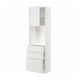 METOD / MAXIMERA High cabinet w shelves/3 drawers, white/Stensund white, 60x41x200 cm