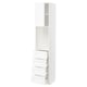 METOD / MAXIMERA High cabinet w shelves/4 drawers, white Enköping/white wood effect, 40x41x200 cm