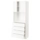 METOD / MAXIMERA High cabinet w shelves/4 drawers, white Enköping/white wood effect, 80x41x200 cm
