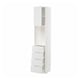 METOD / MAXIMERA High cabinet w shelves/4 drawers, white/Stensund white, 40x41x200 cm