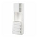 METOD / MAXIMERA High cabinet w shelves/4 drawers, white/Stensund white, 60x41x200 cm