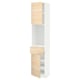 METOD / MAXIMERA High cabinet with 2 doors+1 drawer, white/Askersund light ash effect, 40x41x200 cm