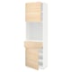 METOD / MAXIMERA High cabinet with 2 doors+1 drawer, white/Askersund light ash effect, 60x41x200 cm
