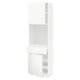 METOD / MAXIMERA High cabinet with 2 doors+1 drawer, white/Voxtorp matt white, 60x41x200 cm
