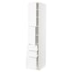 METOD / MAXIMERA High cabinet with 2 doors+3 drawers, white Enköping/white wood effect, 40x60x220 cm
