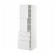 METOD / MAXIMERA High cabinet with 2 doors+3 drawers, white/Stensund white, 60x60x200 cm