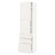 METOD / MAXIMERA High cabinet with 2 doors+3 drawers, white/Veddinge white, 60x60x220 cm