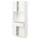 Option: METOD / MAXIMERA High cabinet with 4 doors+1 drawer, white/Vallstena white, 80x41x200 cm
