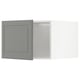 METOD Top cabinet for fridge/freezer, white/Bodbyn grey, 60x60x40 cm
