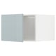 METOD Top cabinet for fridge/freezer, white/Kallarp light grey-blue, 60x60x40 cm
