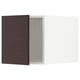 METOD Top cabinet, white Askersund/dark brown ash effect, 40x60x40 cm