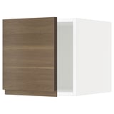 METOD Top cabinet, white/Voxtorp walnut effect, 40x60x40 cm