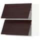 METOD Wall cabinet horizontal w 2 doors, white Askersund/dark brown ash effect, 80x37x80 cm