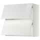 METOD Wall cabinet horizontal w 2 doors, white/Ringhult white, 80x37x80 cm