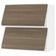METOD Wall cabinet horizontal w 2 doors, white/Voxtorp walnut effect, 80x37x80 cm