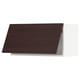 METOD Wall cabinet horizontal, white Askersund/dark brown ash effect, 80x37x40 cm