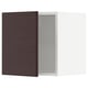 METOD Wall cabinet, white Askersund/dark brown ash effect, 40x37x40 cm
